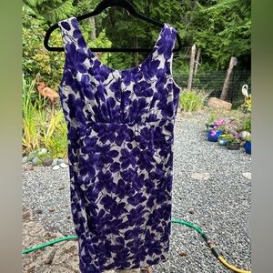 Cleo Purple and White Floral Dress